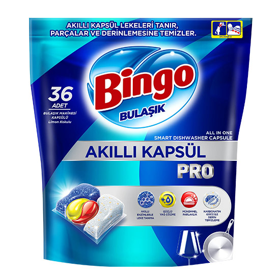 Bingo Pro капсули за съдомиялна машина 80 бр.