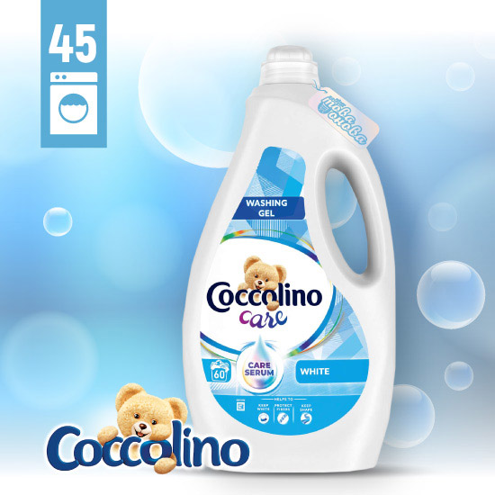 Течен препарат Coccolino care бели дрехи