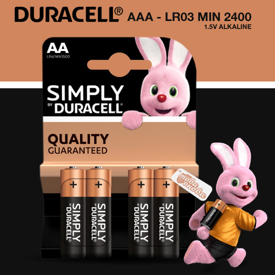 Duracell Simply Алкални батерии 1.5V AA