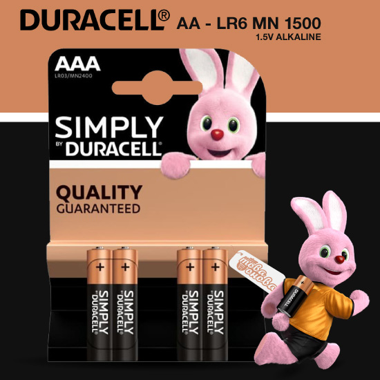 Duracell Simply Алкални батерии 1.5V AAA