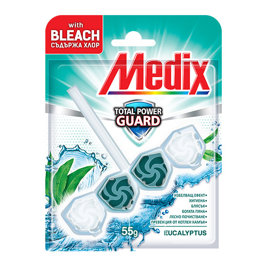 MEDIX WC BLOCK Eucalyptus Bleach тоалетно блокче