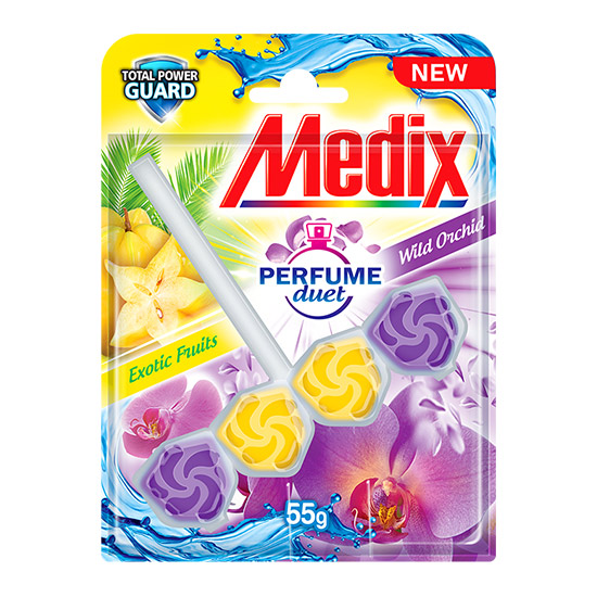MEDIX WC BLOCK Exotic Fruits and Wild Orchid 3 x 55 g