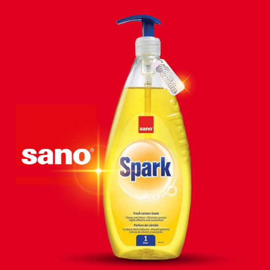 sano spark препарат за съдове лимон 1000 ml
